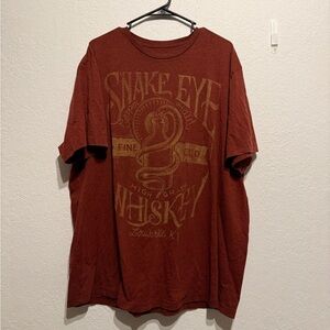 Sonoma Life + Style Red Snake Eye Whiskey Graphic Tee 2XLT Tall Men’s Shirt XXLT